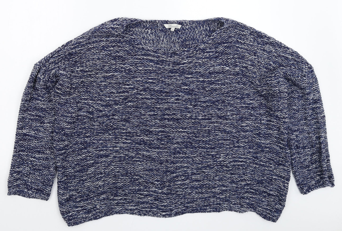 Peacocks Womens Blue  Knit Pullover Jumper Size XL  - Oversized