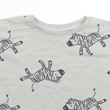 George Boys Grey   Basic T-Shirt Size 5-6 Years