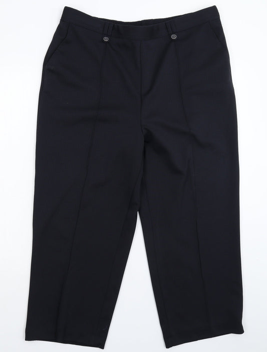 BM Womens Black   Trousers  Size 20 L26 in