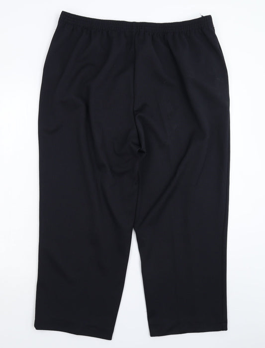 BM Womens Black   Trousers  Size 20 L26 in