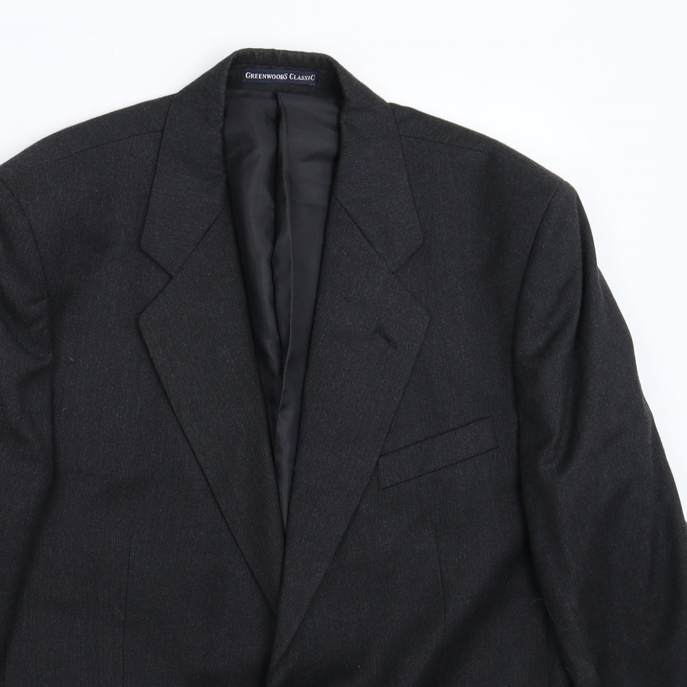 Mens UK Size 42 Greenwoods Regular Grey Suit Jacket