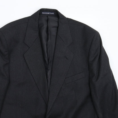 Mens UK Size 42 Greenwoods Regular Grey Suit Jacket