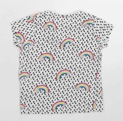 Primark Girls White   Basic T-Shirt Size 2-3 Years