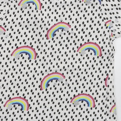 Primark Girls White   Basic T-Shirt Size 2-3 Years