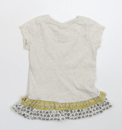 NEXT Girls Grey   T-Shirt Dress  Size 18-24 Months