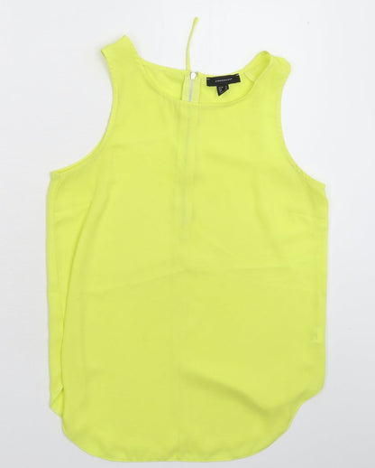 Atmosphere Womens Yellow  Satin Basic Tank Size 12