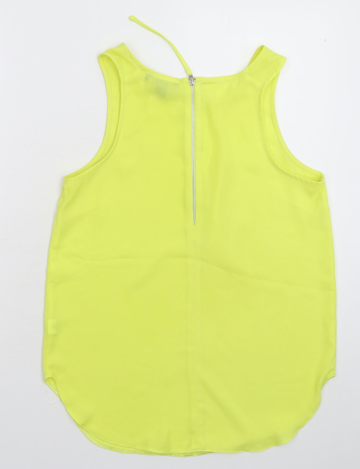 Atmosphere Womens Yellow  Satin Basic Tank Size 12