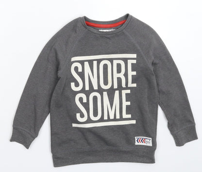 Marks and Spencer Boys Grey   Pullover Sweatshirt Size 6-7 Years