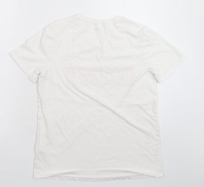 Womens UK Size M Tezenis White Basic T-Shirt