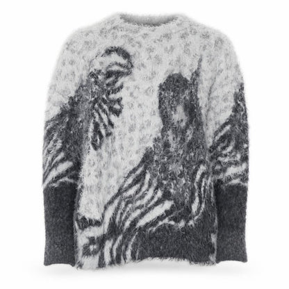 Womens UK Size M Quiz Grey Pullover Jumper