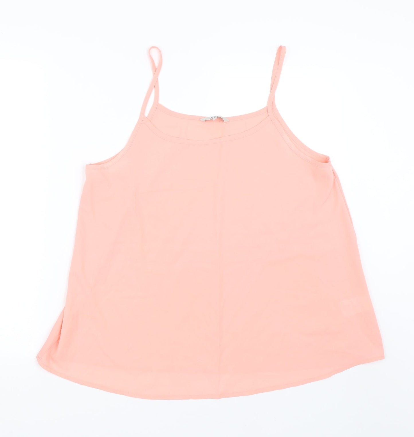 Womens UK Size 14 Peacocks Pink Basic Tank