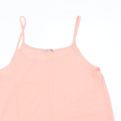 Womens UK Size 14 Peacocks Pink Basic Tank