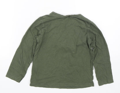 H&M Boys Green   Basic T-Shirt Size 2-3 Years  - Dinosaur