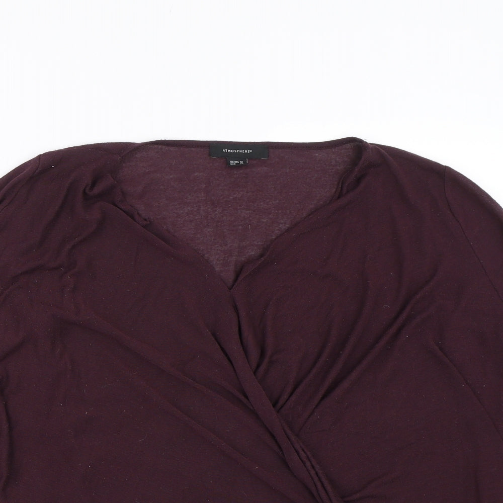 Atmosphere Womens Purple   Basic T-Shirt Size 12