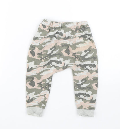 NEXT Girls Multicoloured Camouflage  Sweatpants Trousers Size 12-18 Months