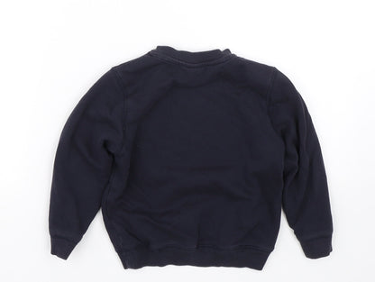 TU Boys Blue   Pullover Sweatshirt Size 4 Years  - School uniform