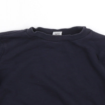 TU Boys Blue   Pullover Sweatshirt Size 4 Years  - School uniform