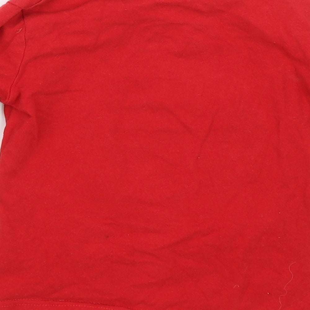 Character.com Boys Red   Basic T-Shirt Size 4 Years  - Cars