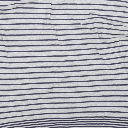 EAST Womens Grey Striped  Cardigan Jumper Size M