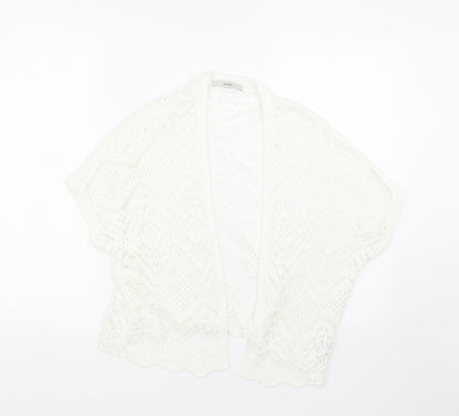 George Womens White   Cape Jumper Size S