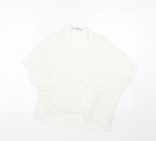 George Womens White   Cape Jumper Size S