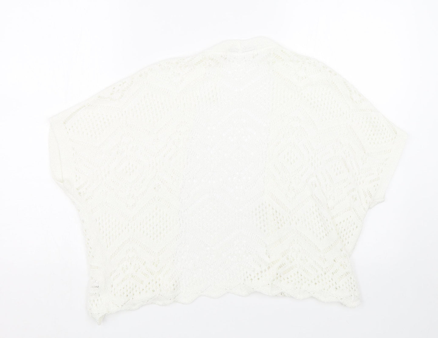 George Womens White   Cape Jumper Size S