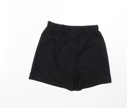 Schoolwear Boys Black Striped  Sweat Shorts Size 10 Years