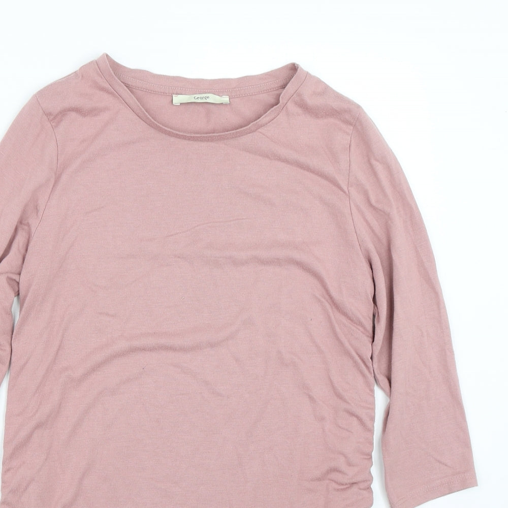 George Womens Pink   Basic T-Shirt Size 8