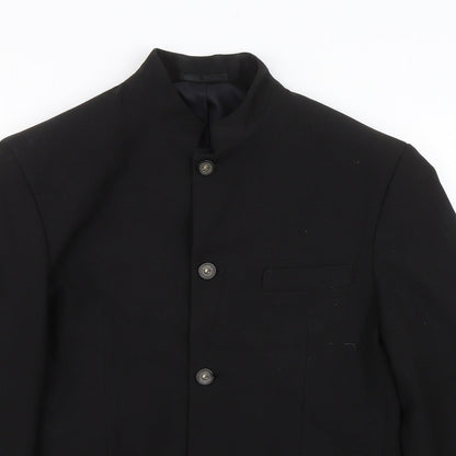 Stone Bridge Mens Black   Jacket Suit Size 38