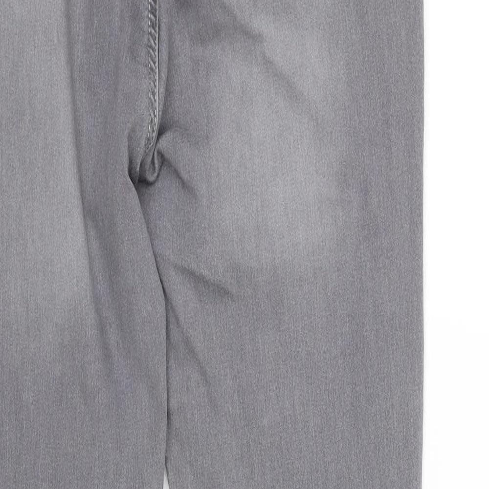 Peacocks Womens Grey   Skinny Jeans Size 14 L28 in