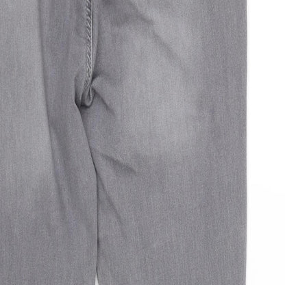 Peacocks Womens Grey   Skinny Jeans Size 14 L28 in