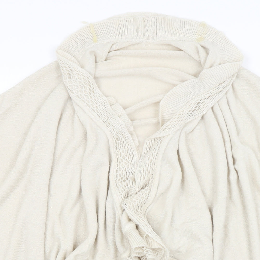 Womens UK Size One Size Matalan Beige Shrug Jumper