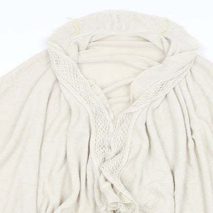 Womens UK Size One Size Matalan Beige Shrug Jumper