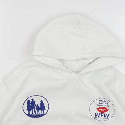 Gildan Girls White   Pullover Hoodie Size 5 Years  - Walk for Women