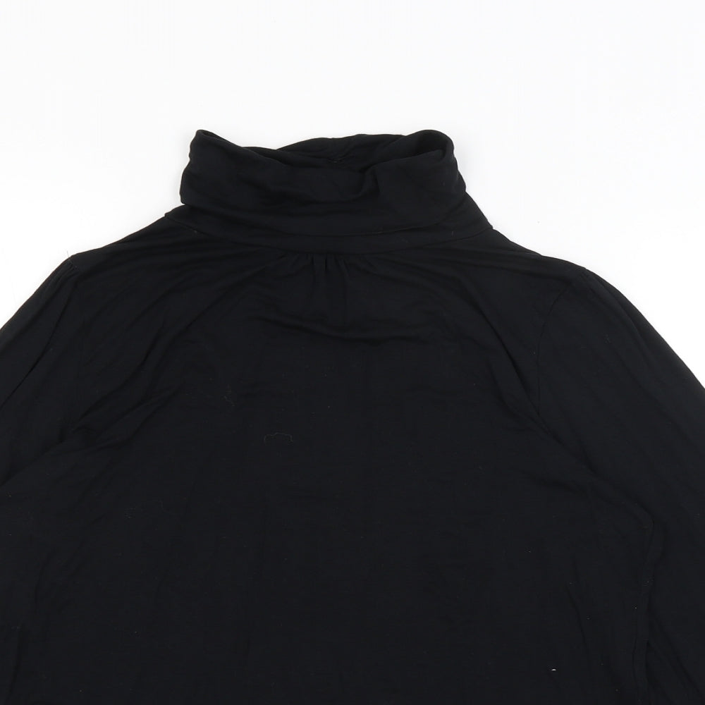 Womens UK Size 14 M&S Black Basic T-Shirt