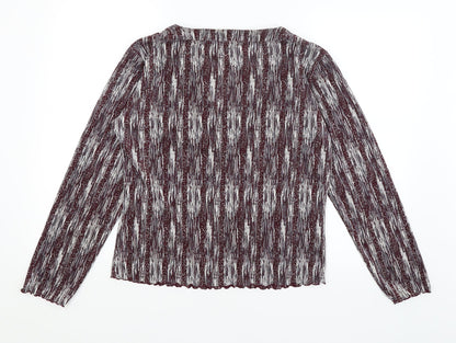 AMARANTO Womens Red   Basic T-Shirt Size 16