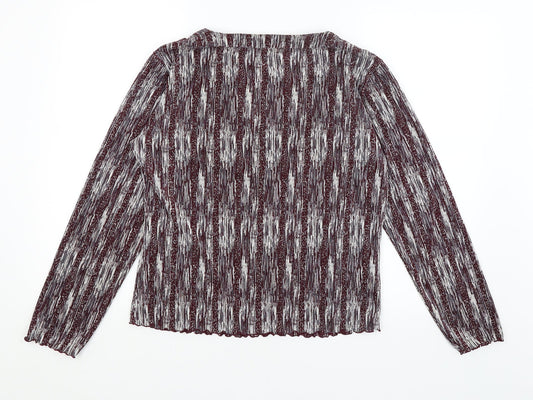 AMARANTO Womens Red   Basic T-Shirt Size 16