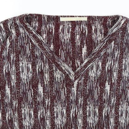 AMARANTO Womens Red   Basic T-Shirt Size 16