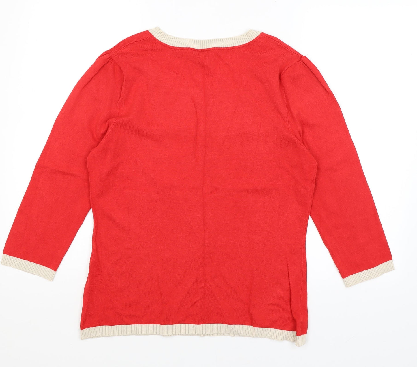 HIJKLM Womens Red   Pullover Jumper Size L