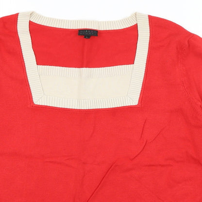 HIJKLM Womens Red   Pullover Jumper Size L