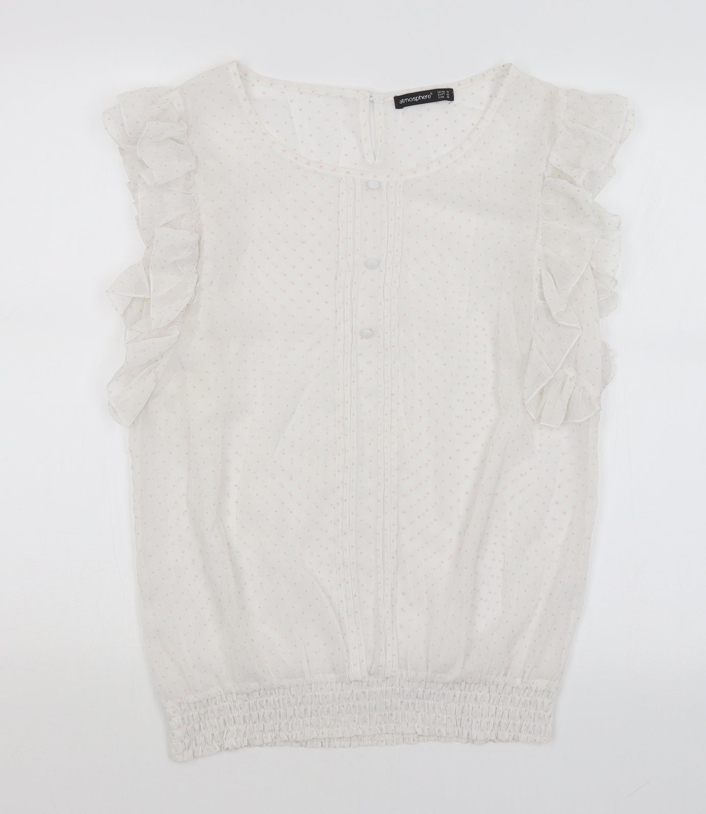 Atmosphere Womens White   Basic Blouse Size 14