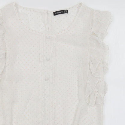 Atmosphere Womens White   Basic Blouse Size 14