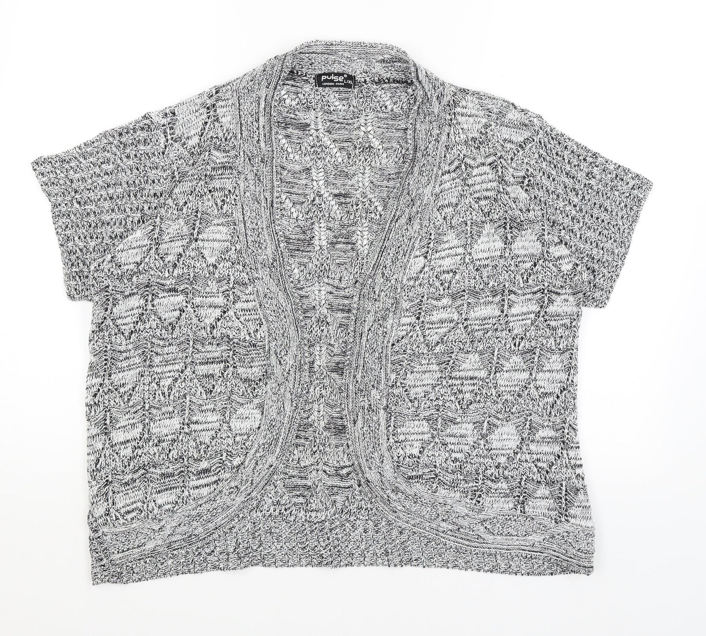 Womens UK Size L Pulse Grey Cardigan Jumper