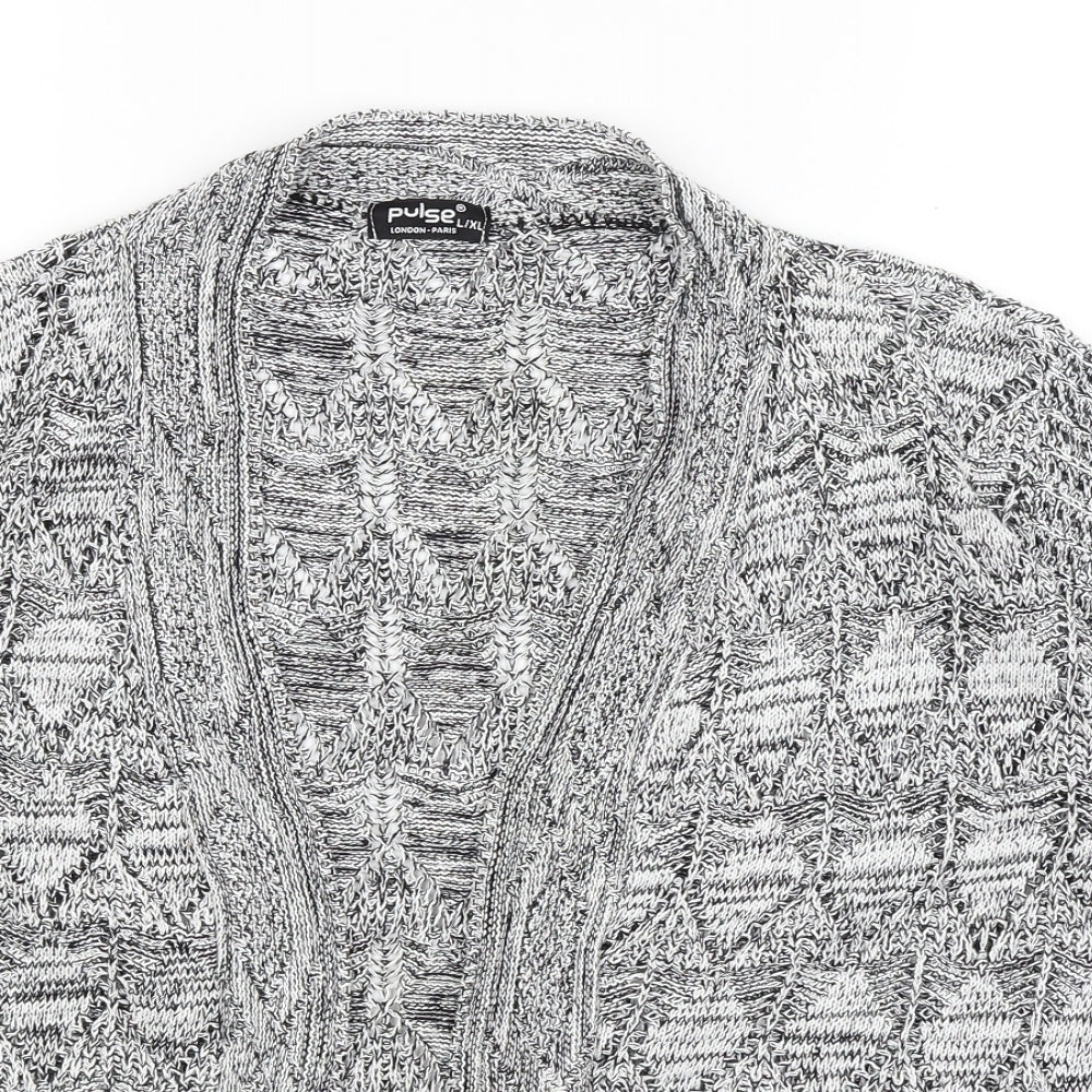 Womens UK Size L Pulse Grey Cardigan Jumper