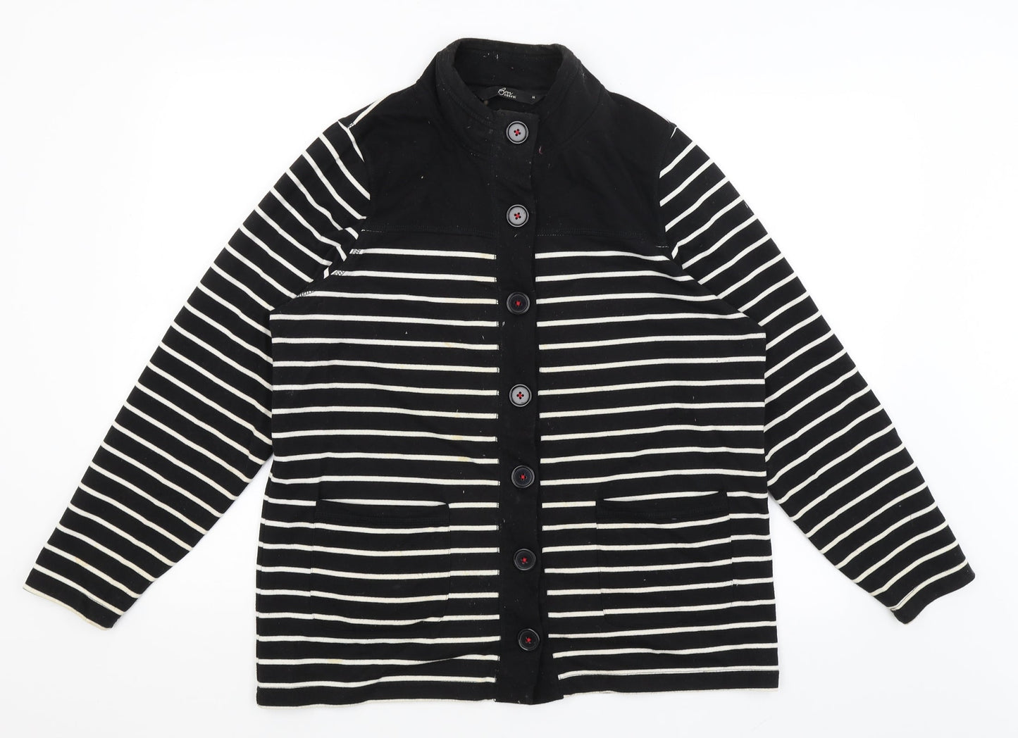 Womens UK Size M BM Black Cardigan Jumper