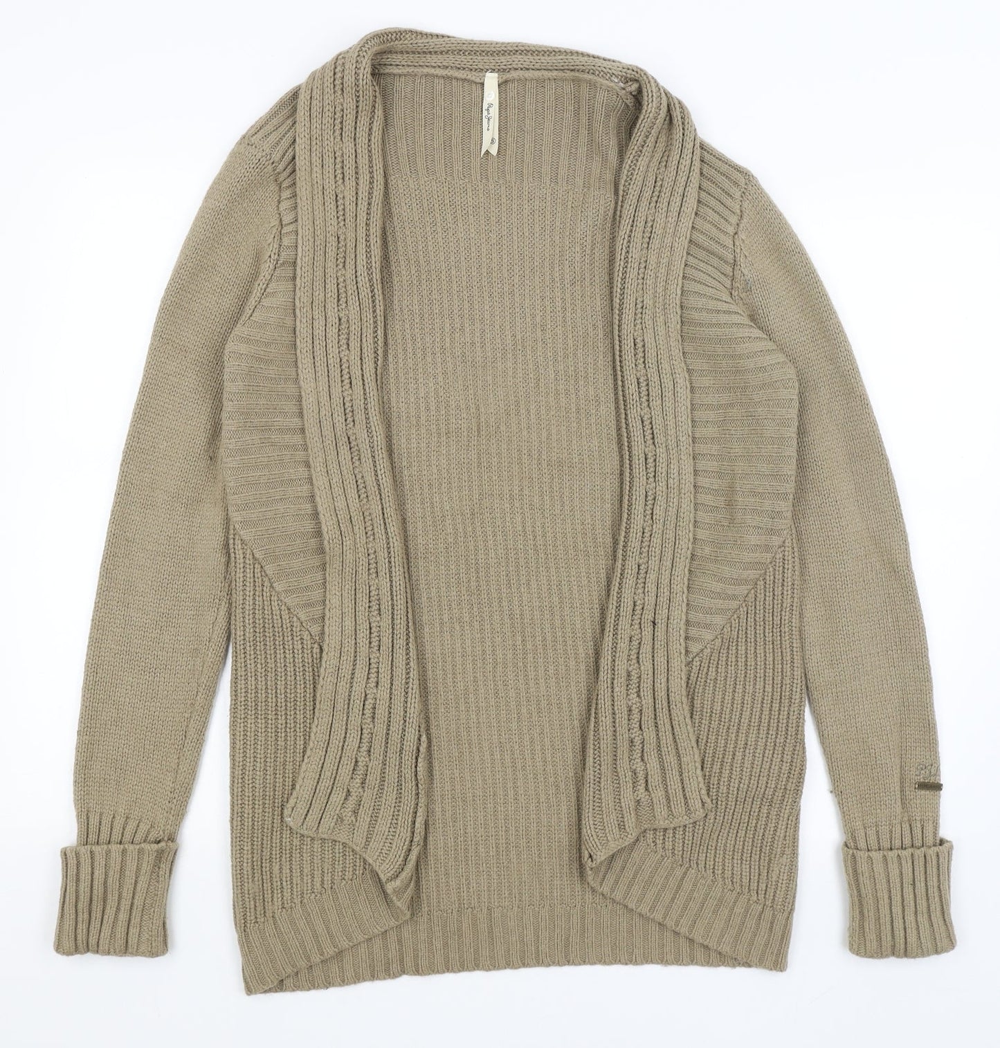 Womens UK Size S Pepe Jeans Brown Cardigan Jumper
