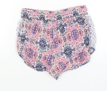 Atmosphere Womens White Paisley  Hot Pants Shorts Size 4