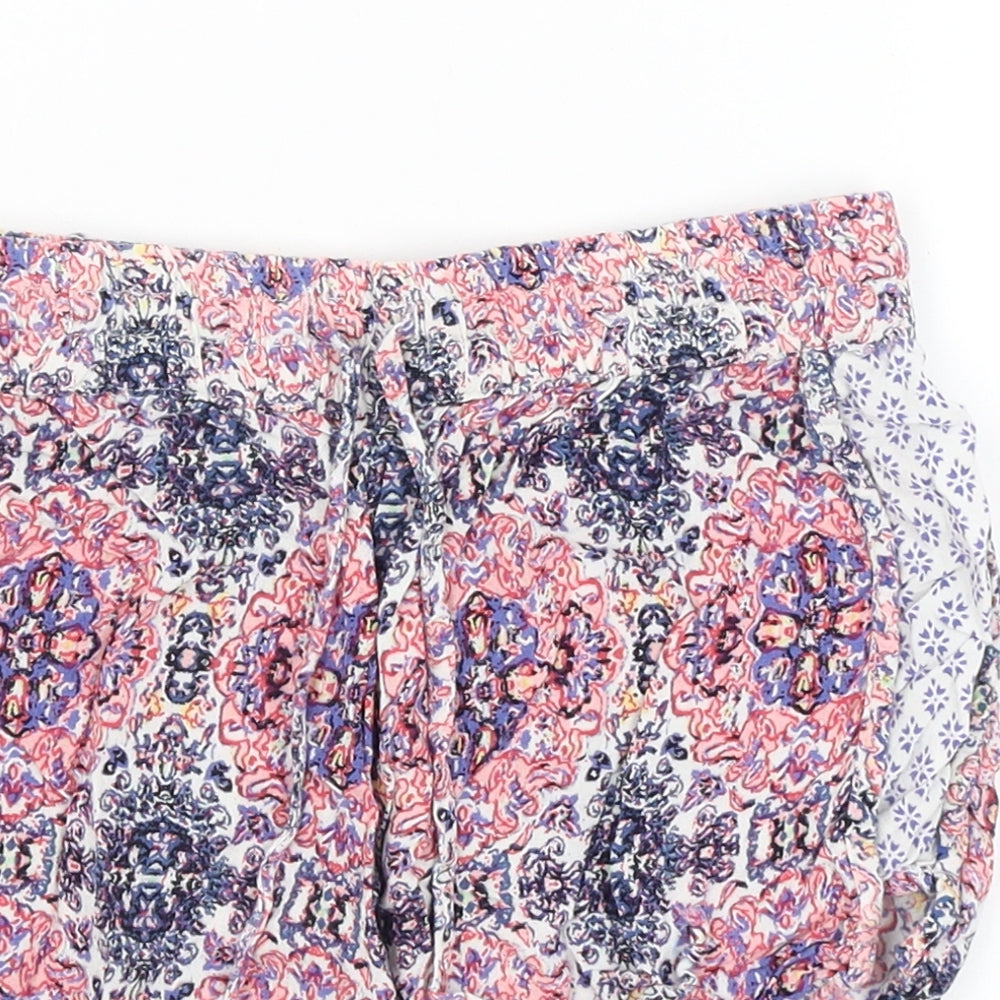 Atmosphere Womens White Paisley  Hot Pants Shorts Size 4