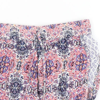 Atmosphere Womens White Paisley  Hot Pants Shorts Size 4