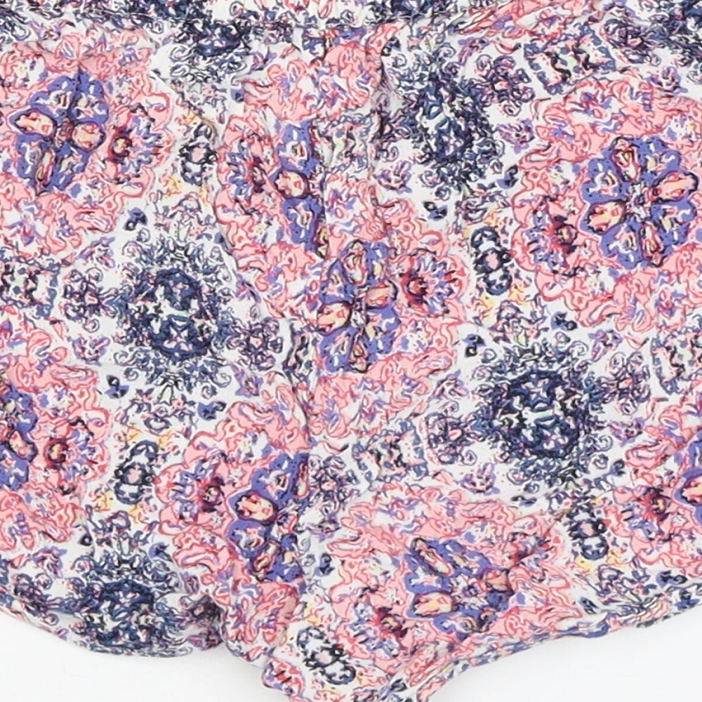 Atmosphere Womens White Paisley  Hot Pants Shorts Size 4